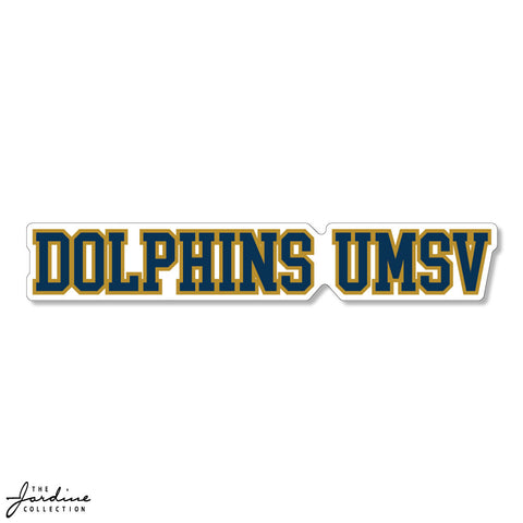 DOLPHINS UMSV Textured Sticker