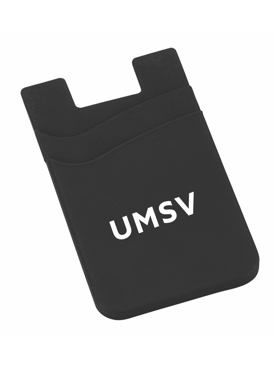 Dual Pocket Silicone Wallet - Black